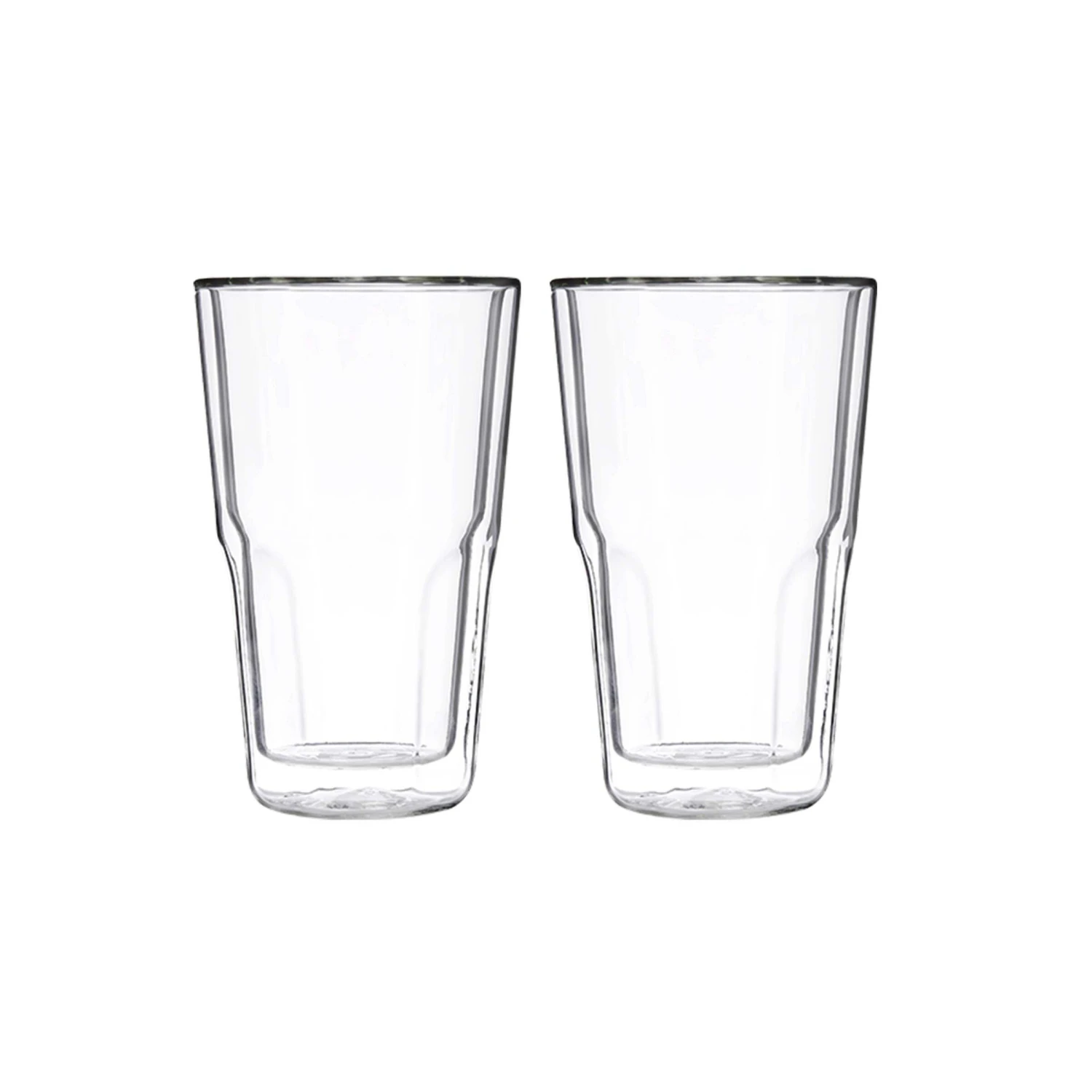 2x Doppelwandige Gläser 350ml HOT & COLD in Transparent