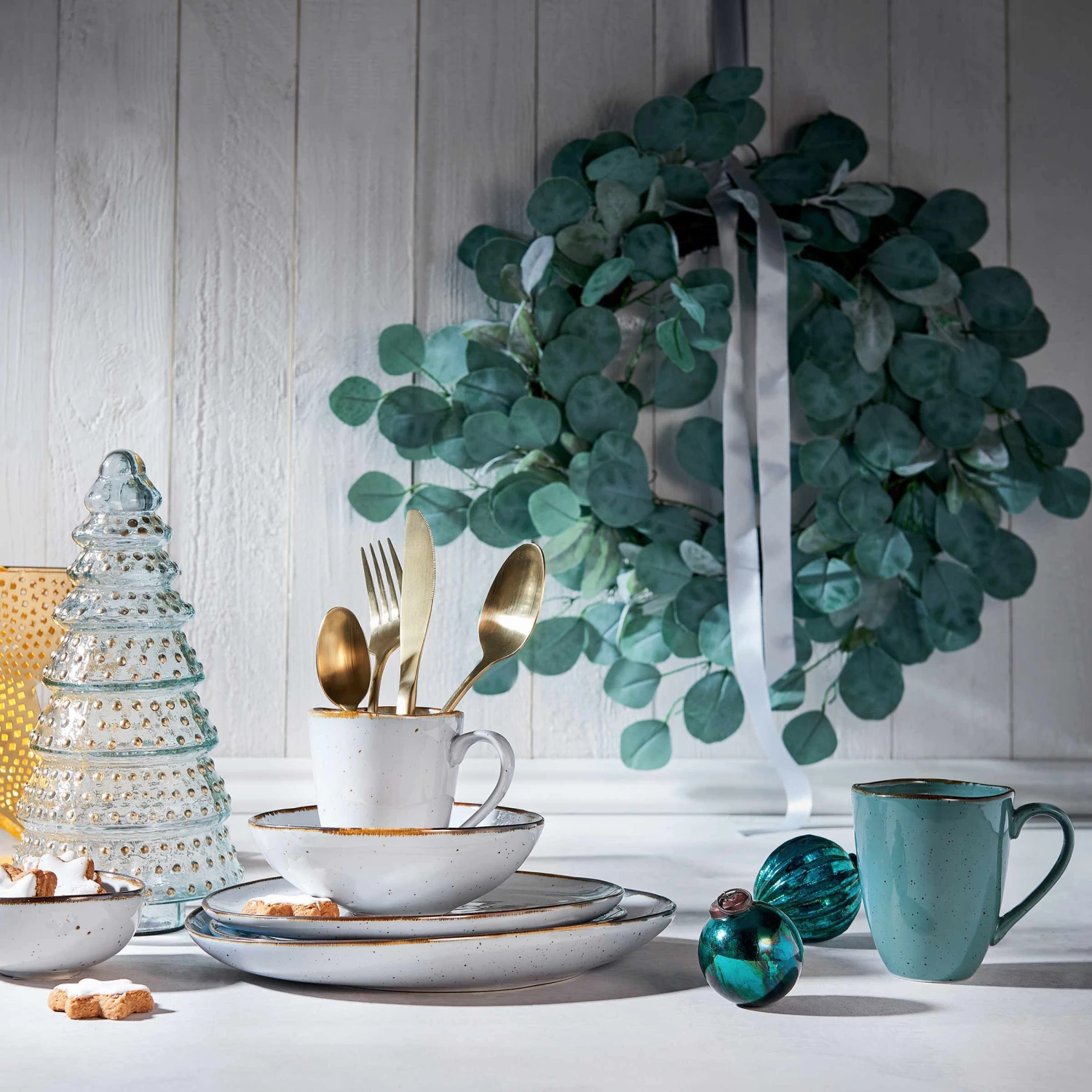 4x Frühstücksteller FINCA in Grau