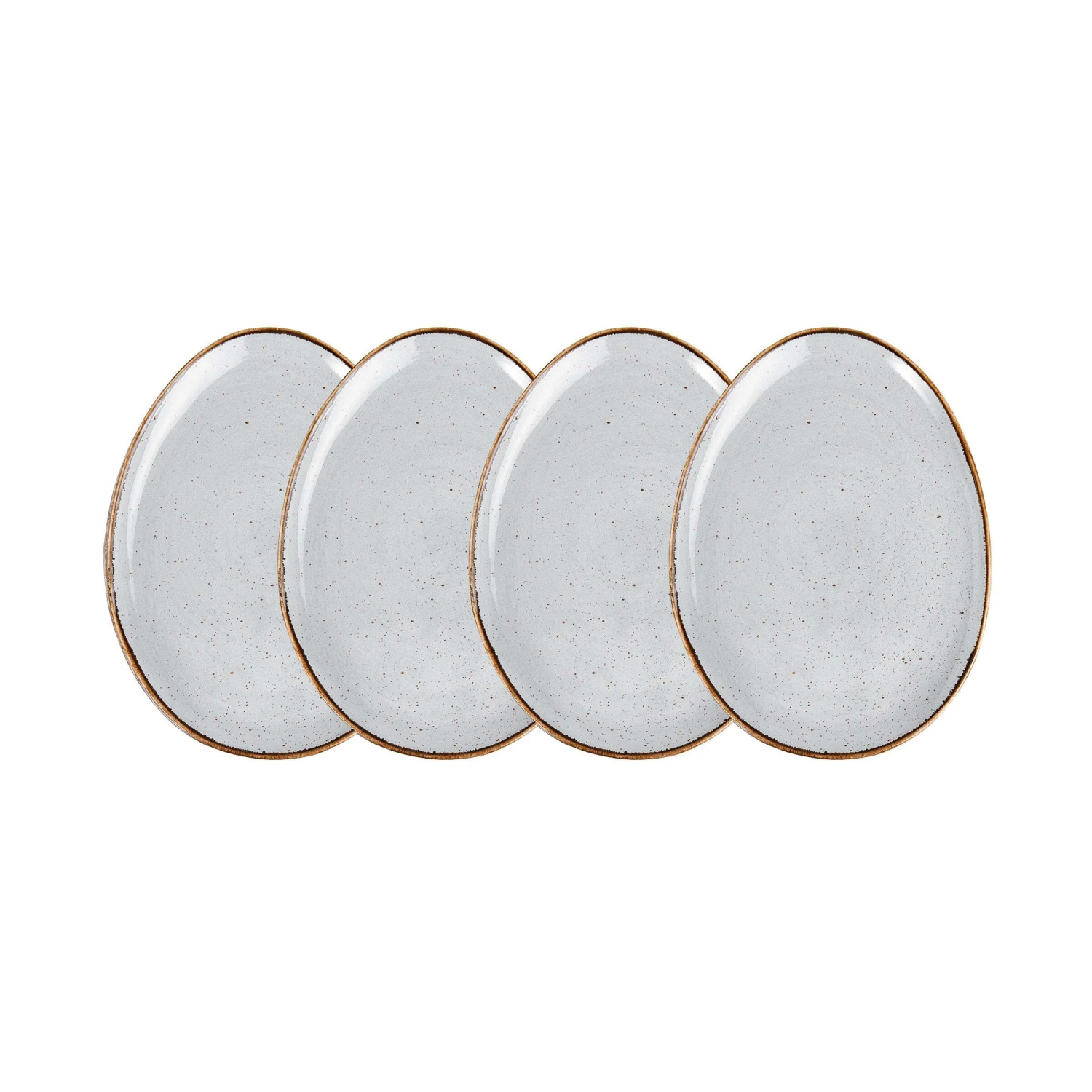 4x Frühstücksteller FINCA in Grau