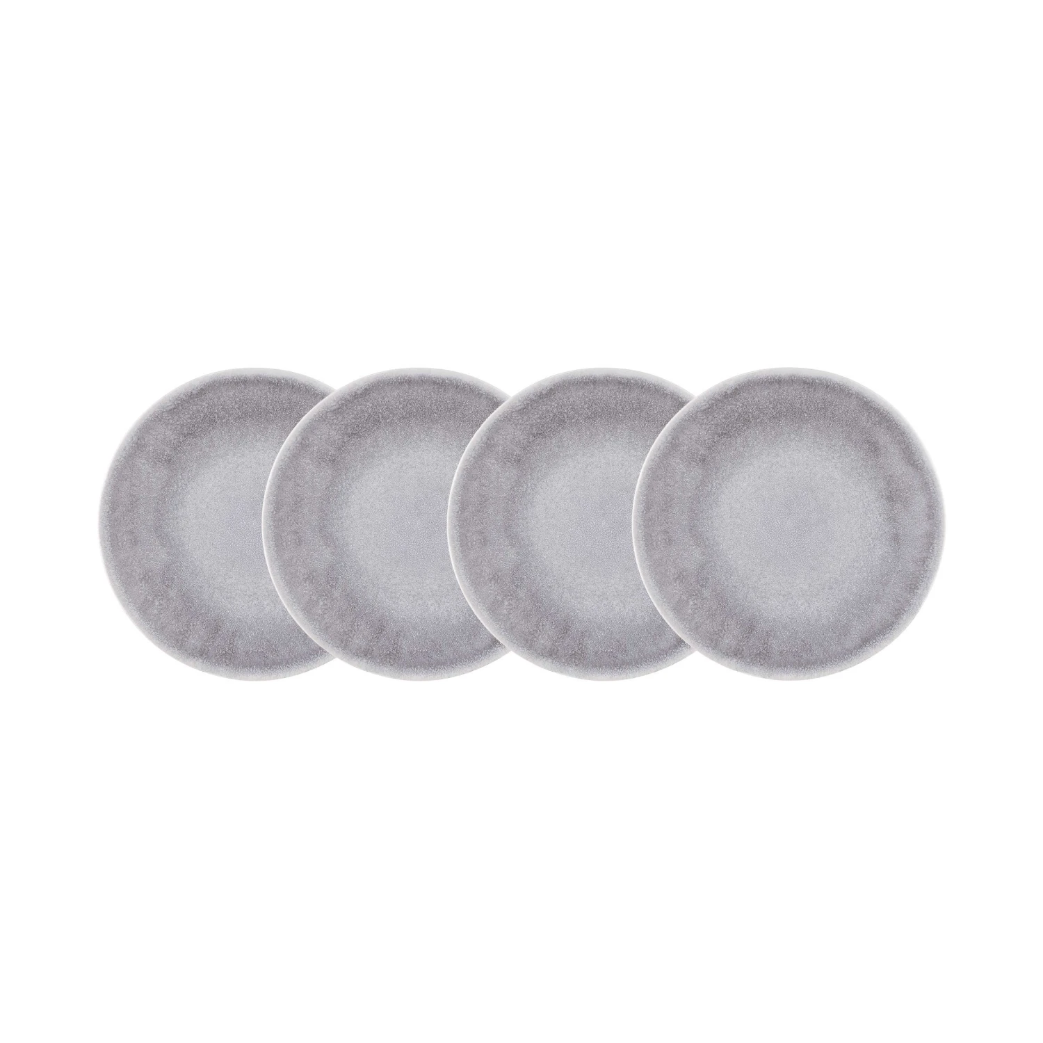 4x Frühstücksteller Ø23cm ATLANTIS in Grau