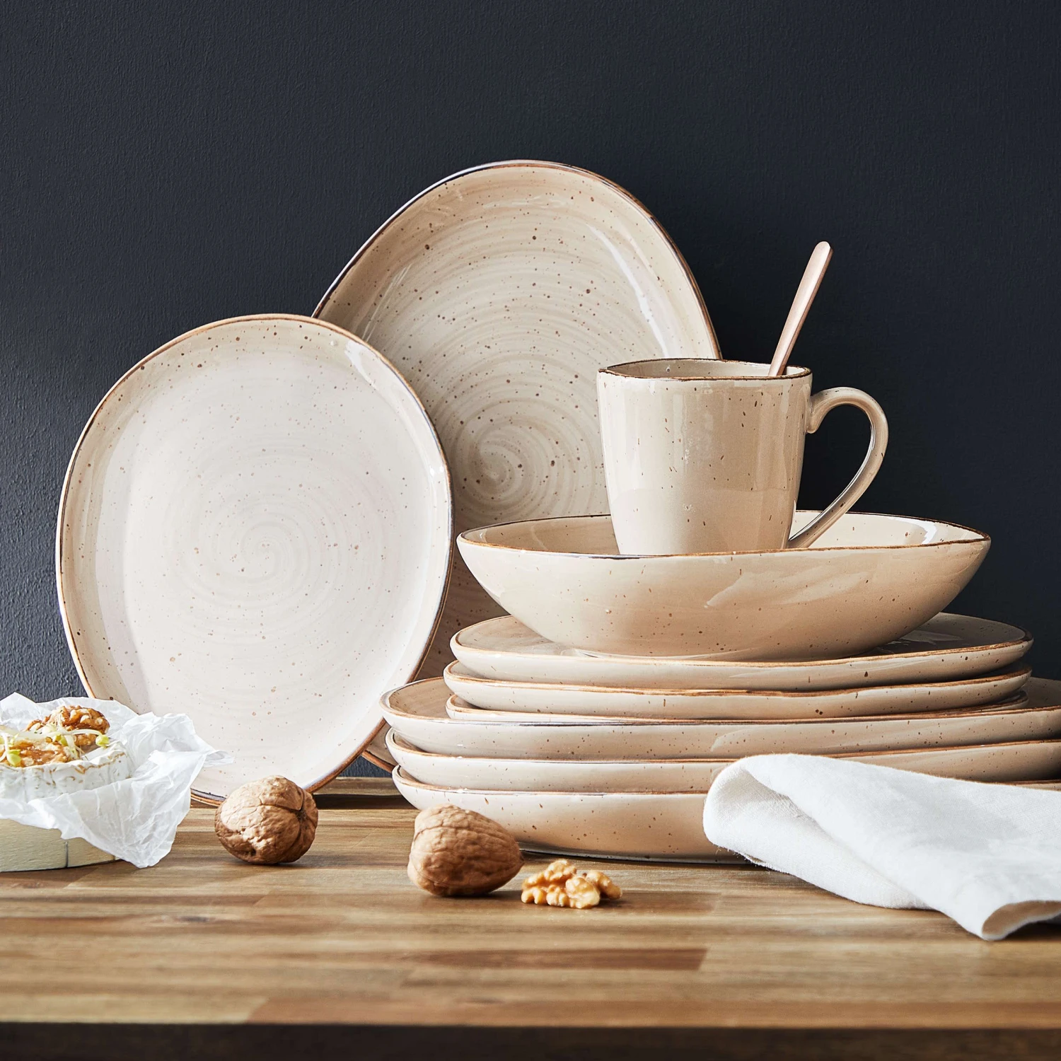 4x Schale 390ml FINCA in Beige