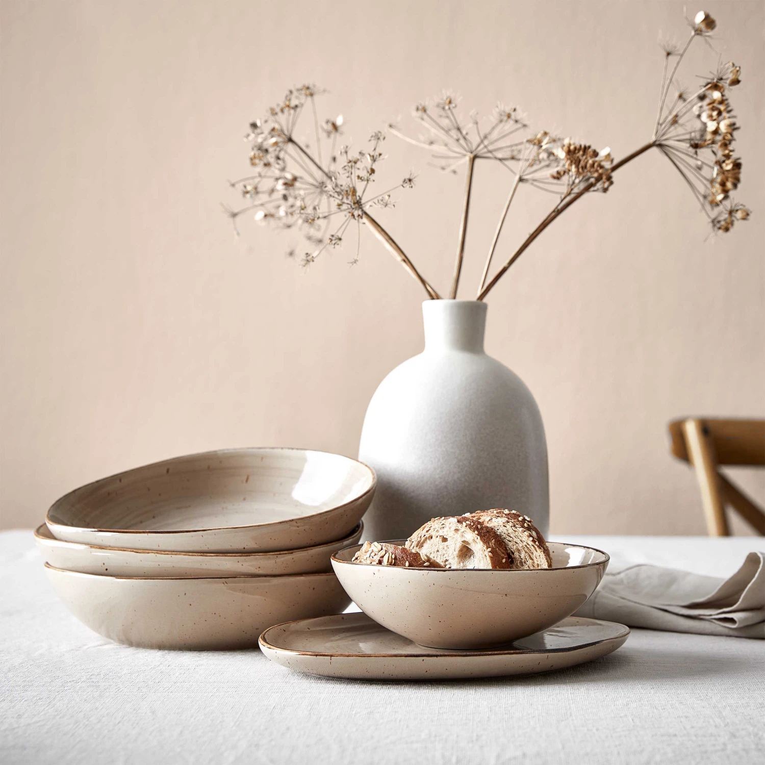 4x Schale 390ml FINCA in Beige