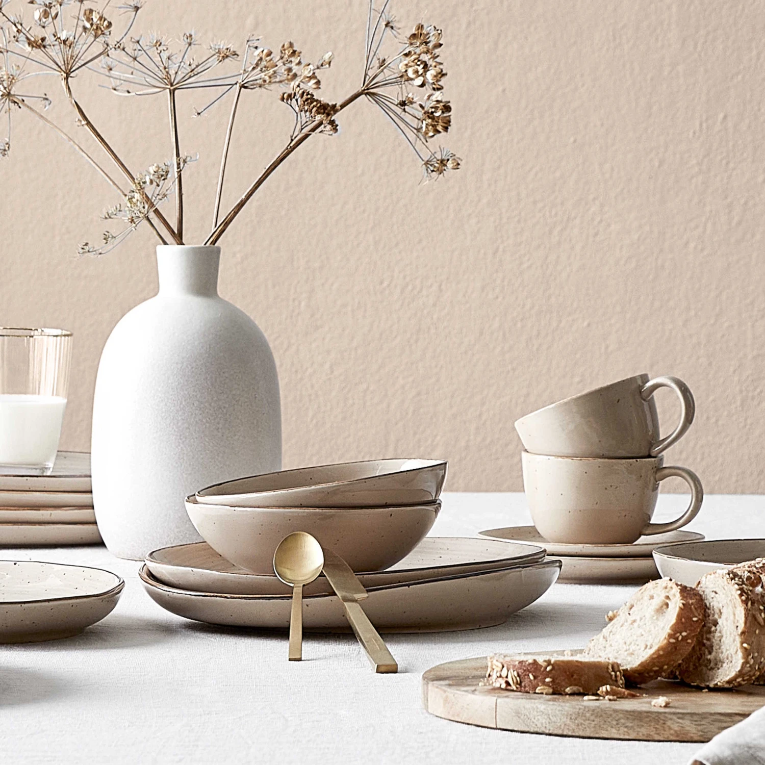 4x Schale 390ml FINCA in Beige