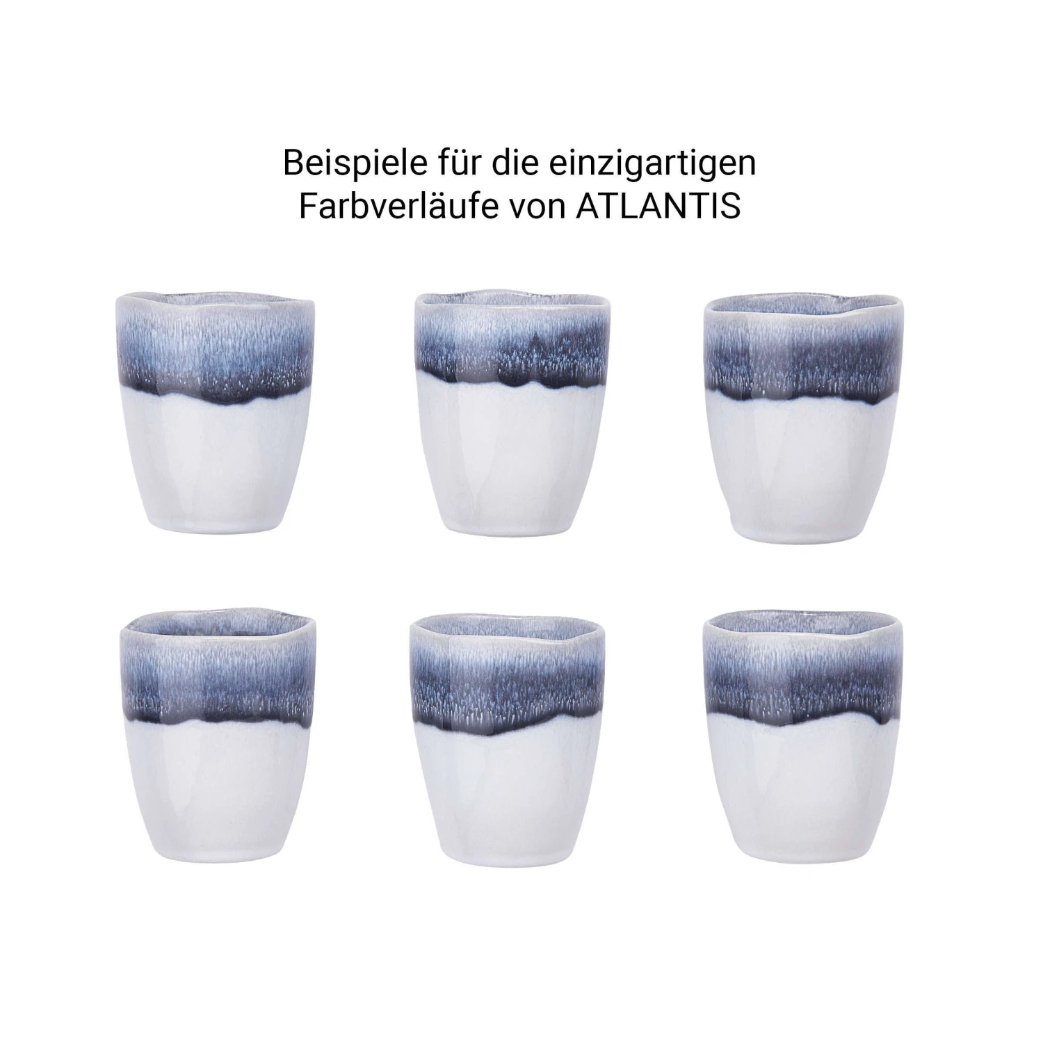 4x Tasse 300ml ATLANTIS in Blau