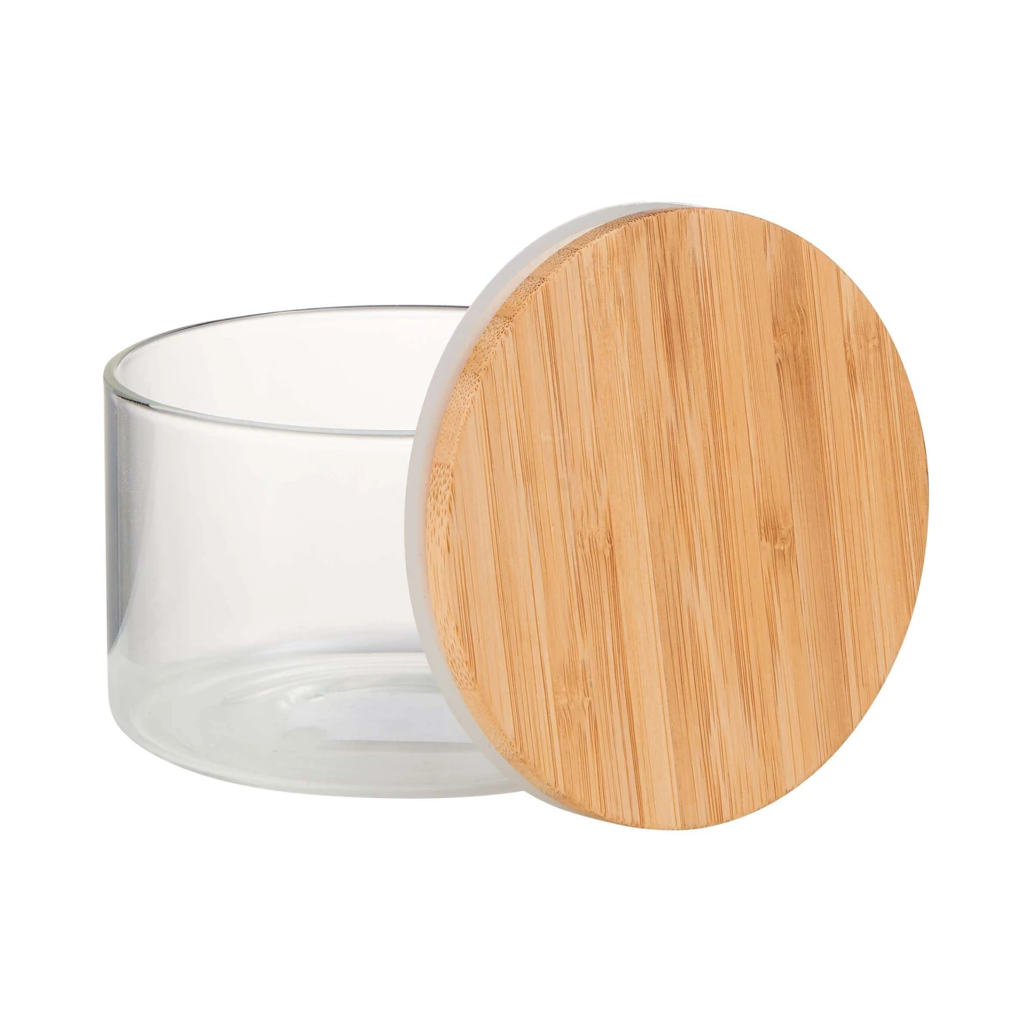 4x Vorratsgläser 550ml WOODLOCK in Transparent