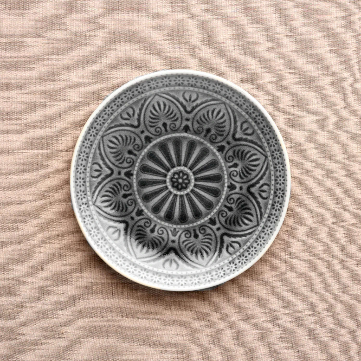 6x Teller Ø21cm SUMATRA in Grau