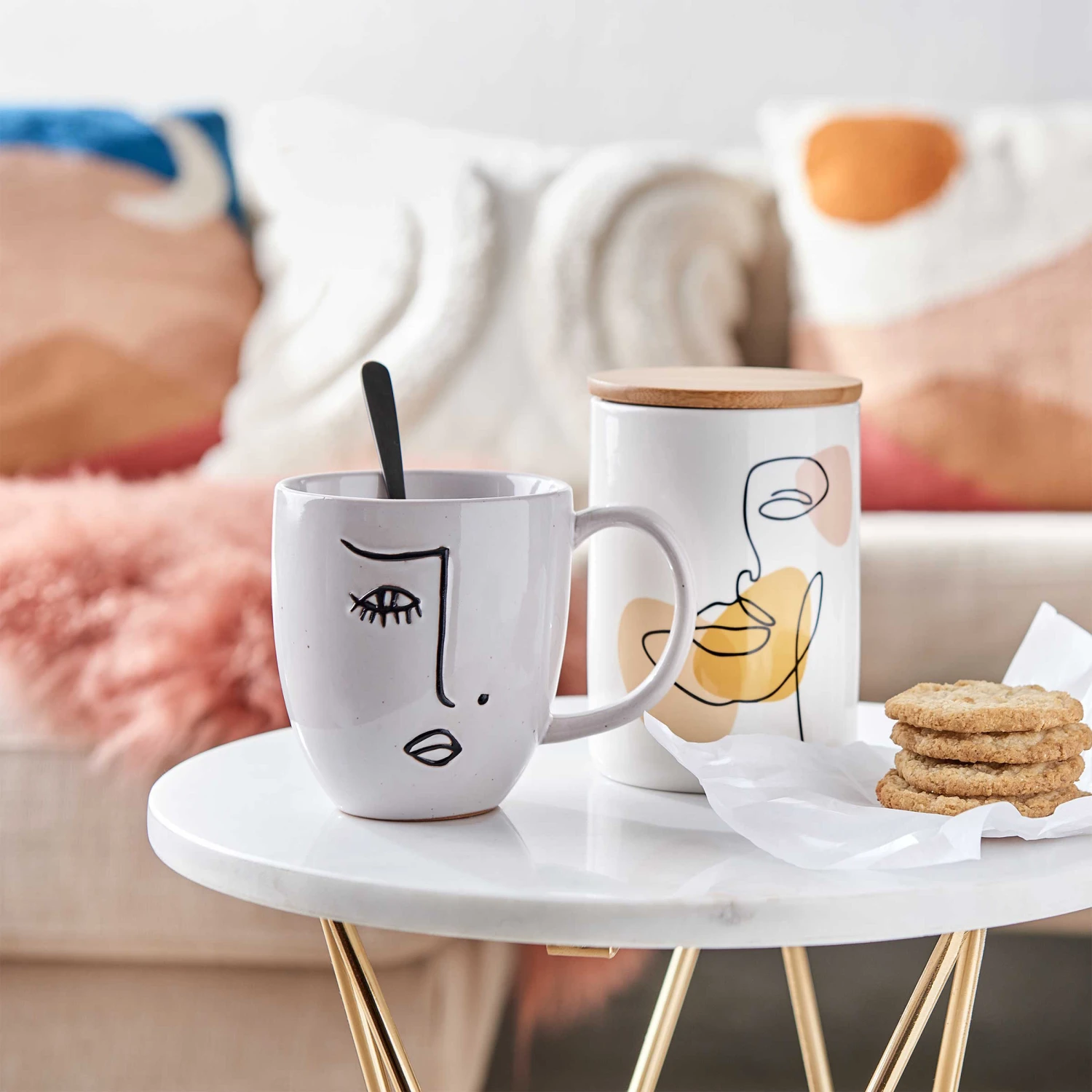 Aufbewahrungsdose Line Art 450ml QUEEN IT in Bunt