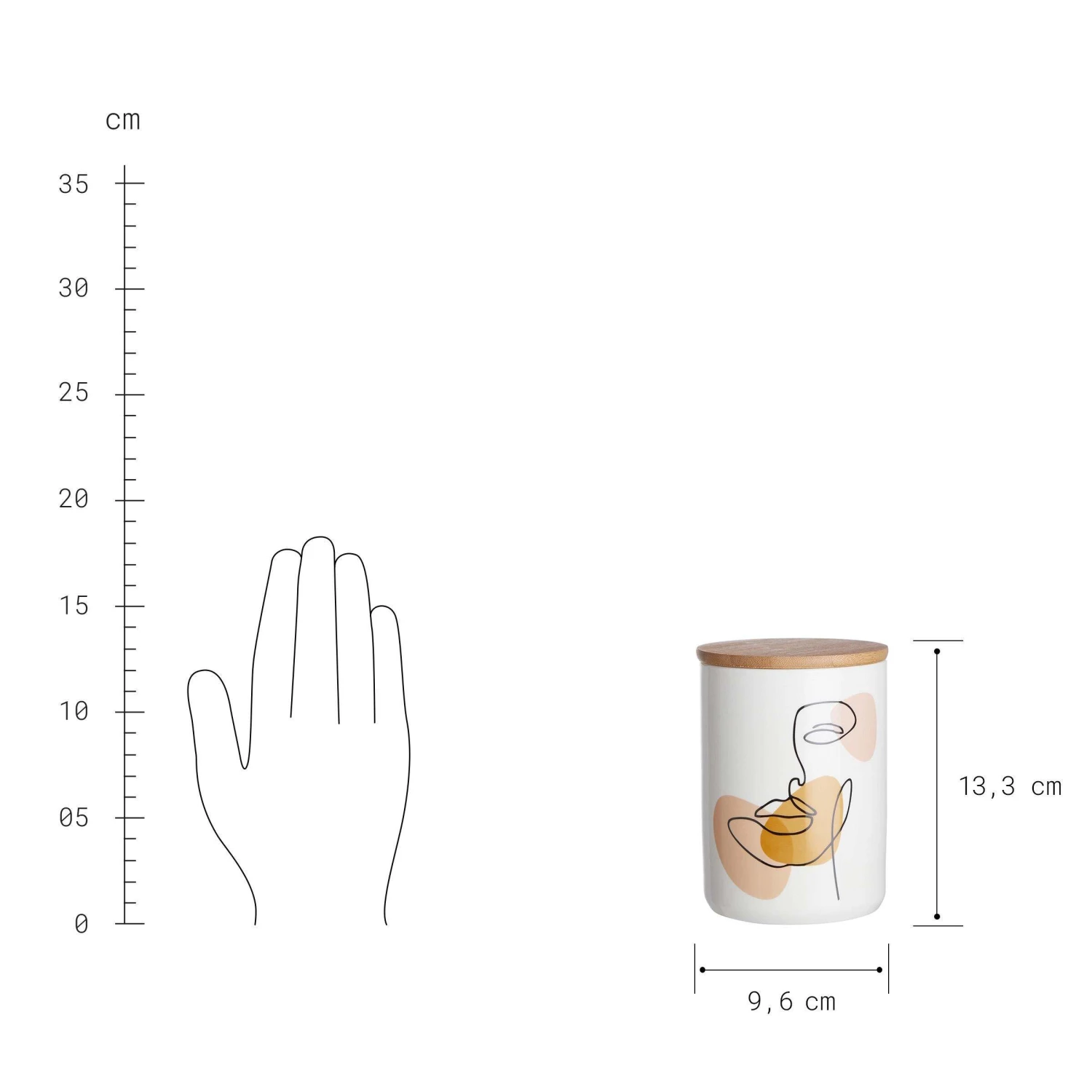 Aufbewahrungsdose Line Art 450ml QUEEN IT in Bunt