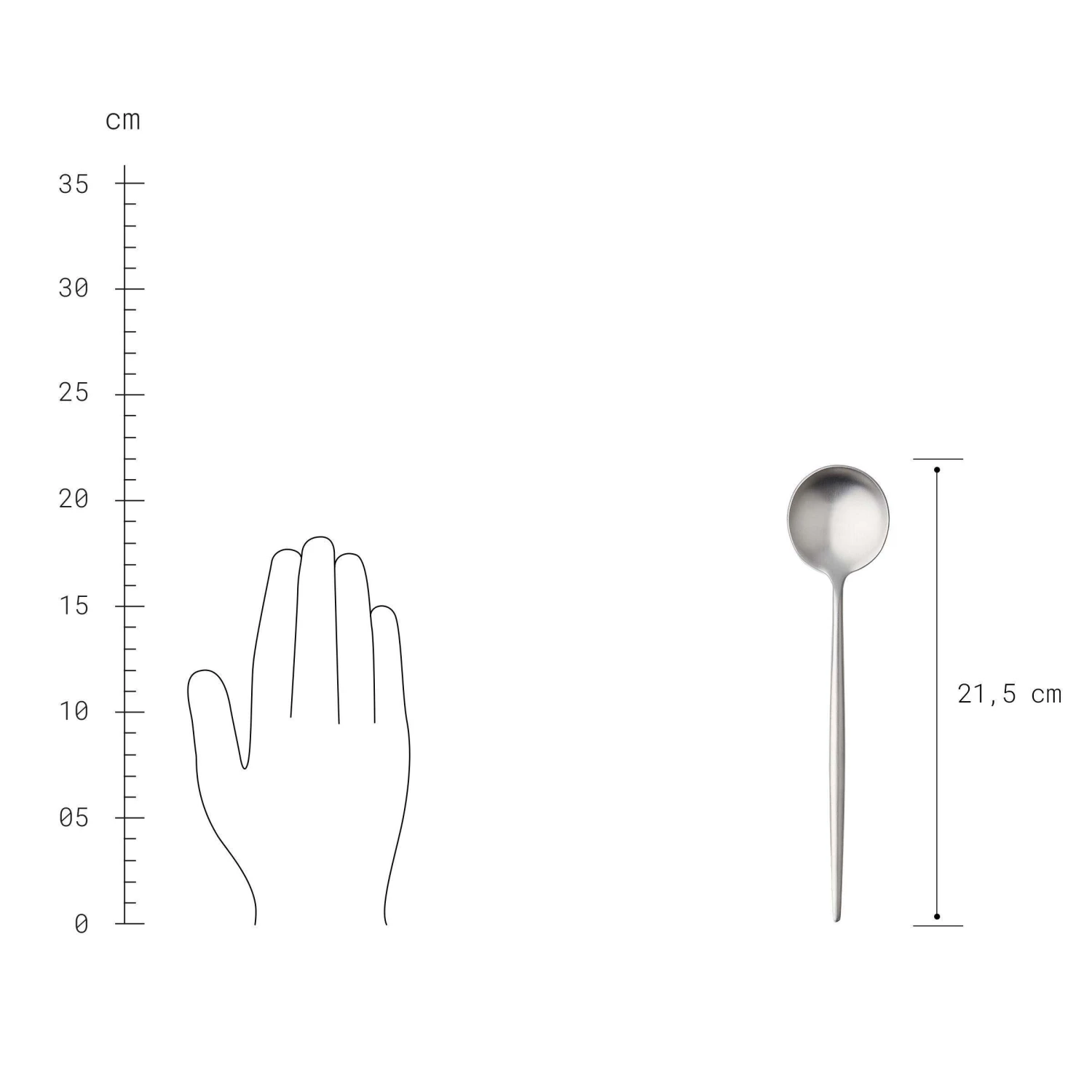 Besteck-Set 4-tlg. matt STILETTO in Silber