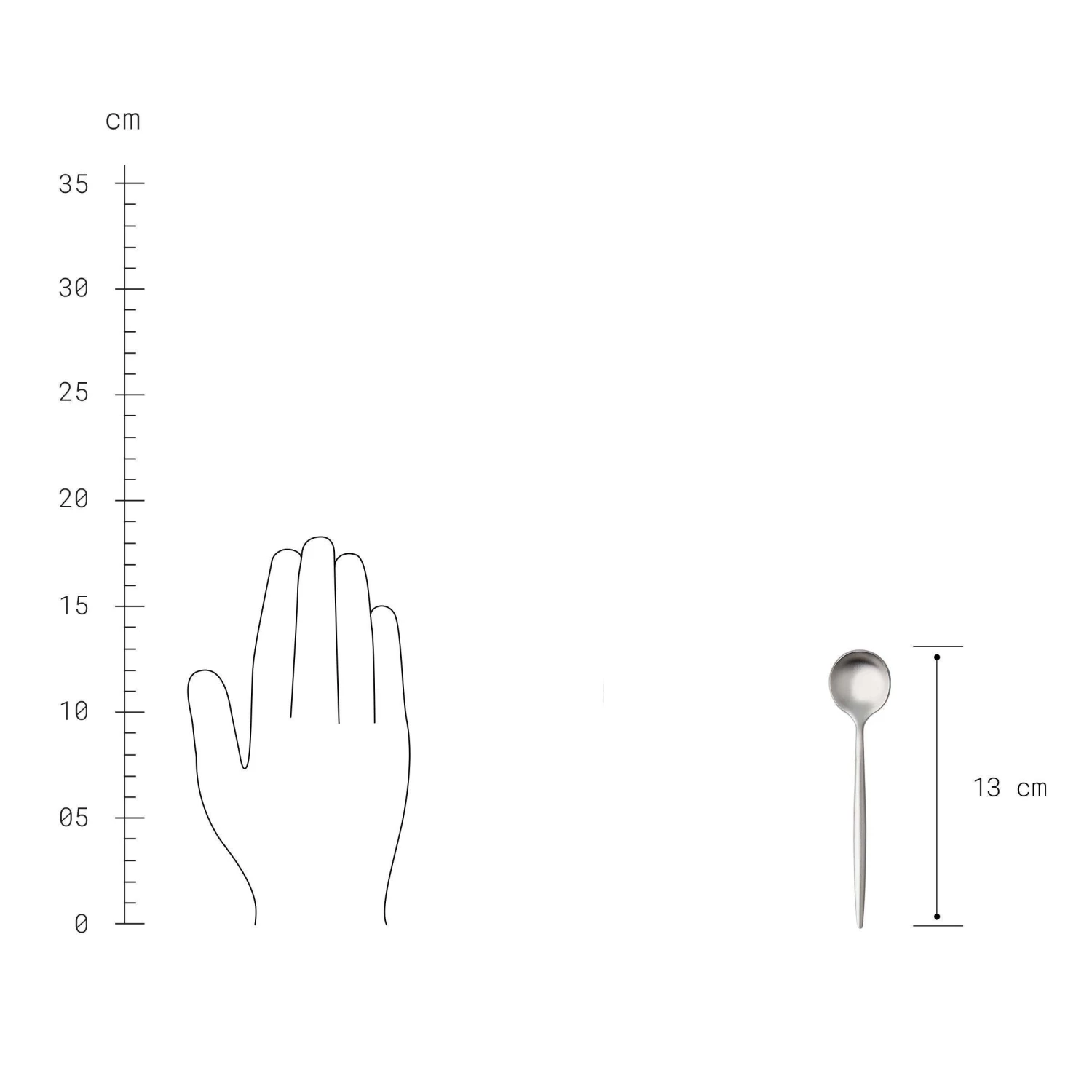 Besteck-Set 4-tlg. matt STILETTO in Silber