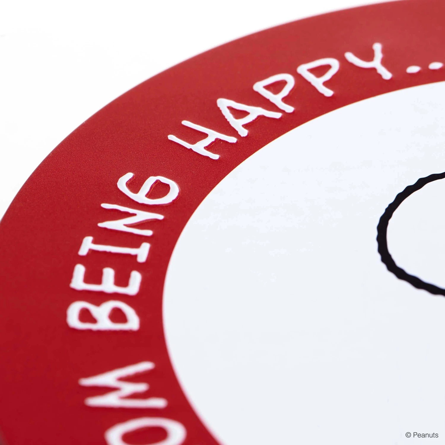 Dose Snoopy/Keks rund PEANUTS in Rot