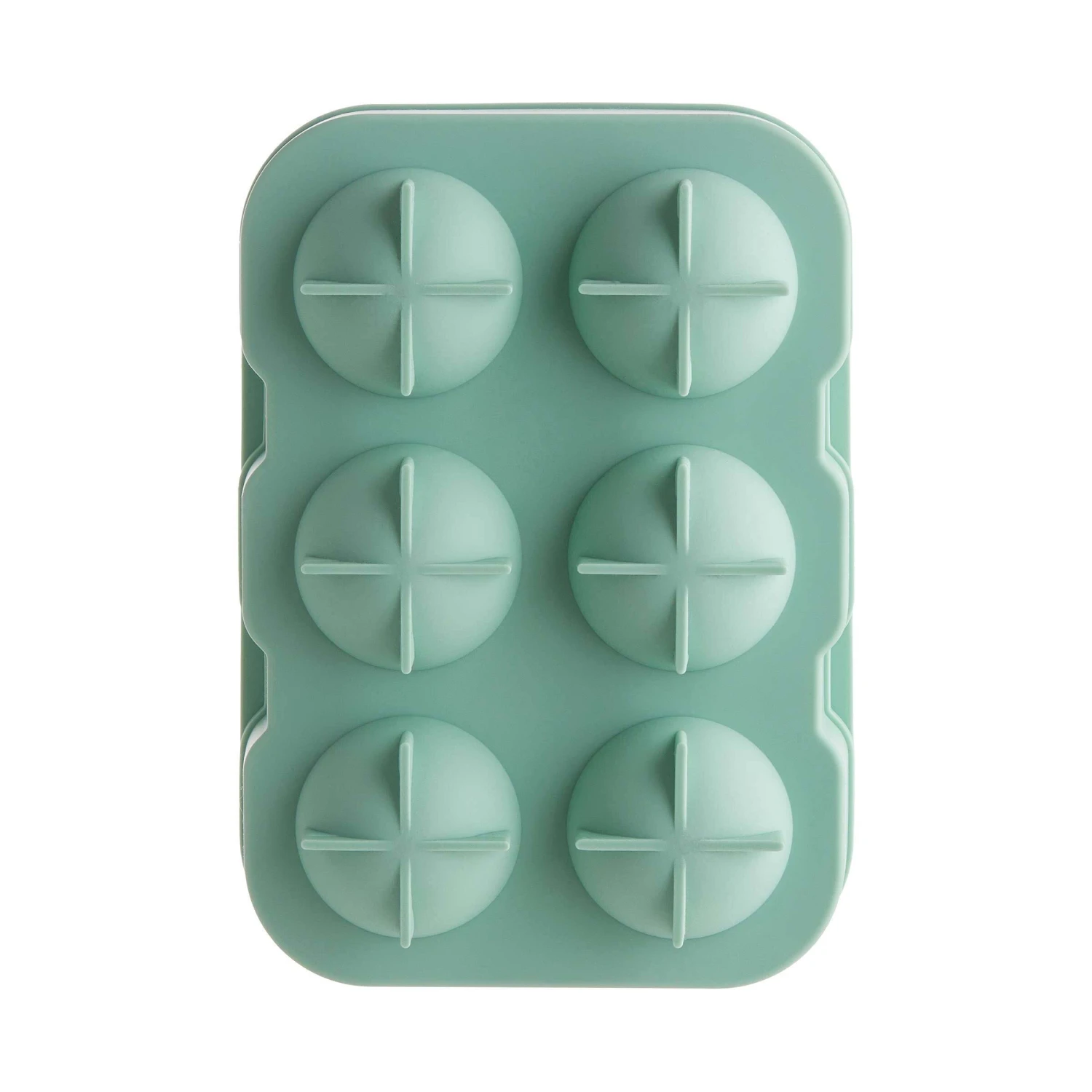 Eiswürfelform XXL 6 Eisbälle COOL DOWN in Salbei