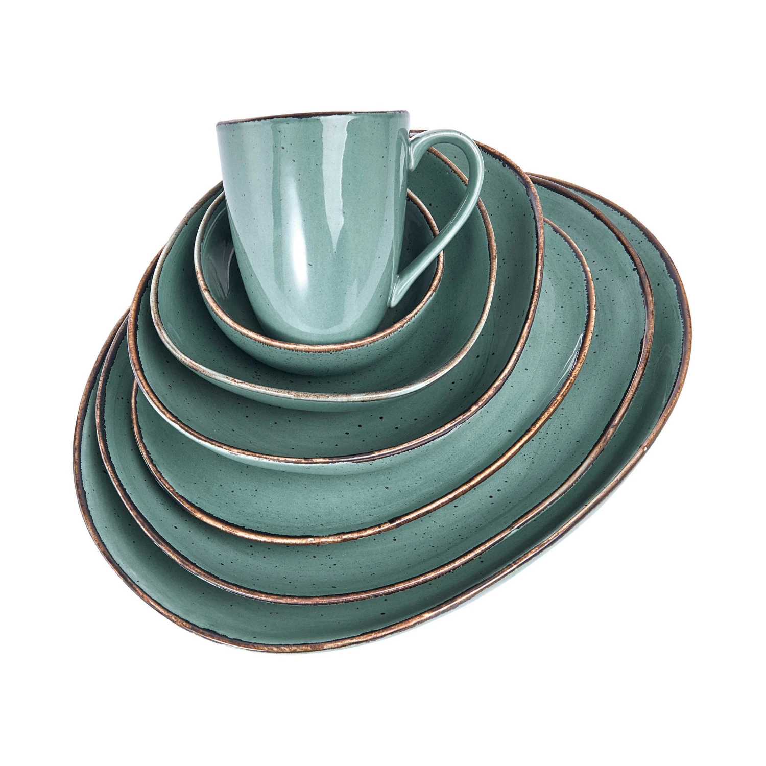 Geschirr-Set 16-tlg. FINCA in Blau