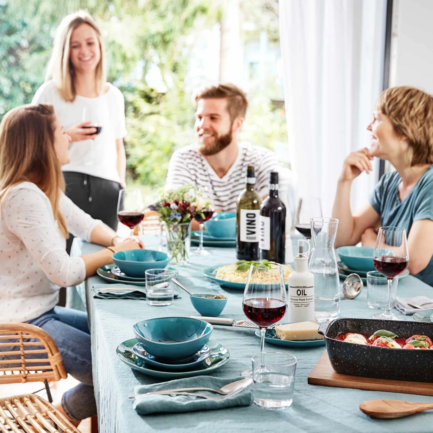 Geschirr-Set zum Dinner 12-tlg. DE LA ROYA in Blau
