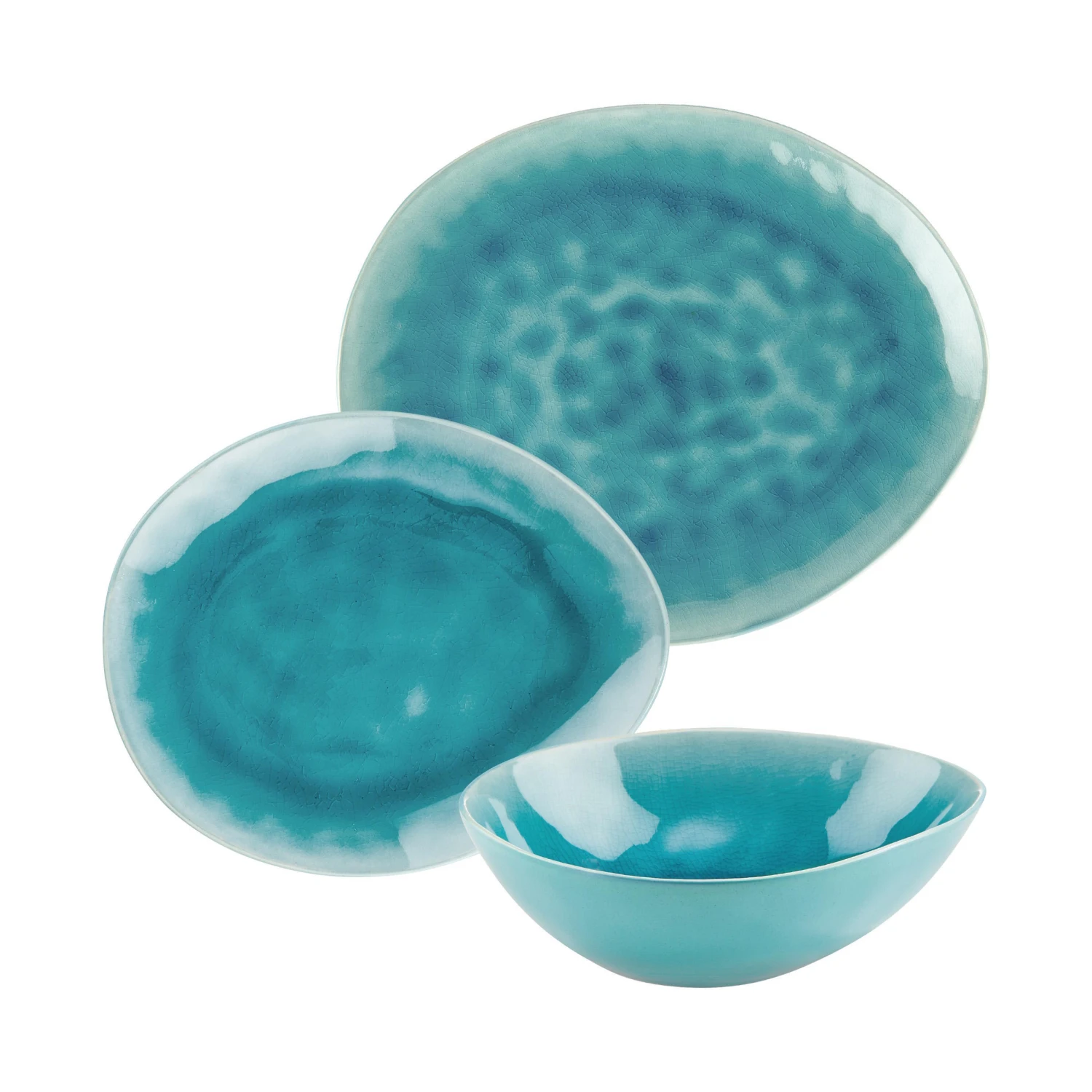 Geschirr-Set zum Dinner 12-tlg. DE LA ROYA in Blau