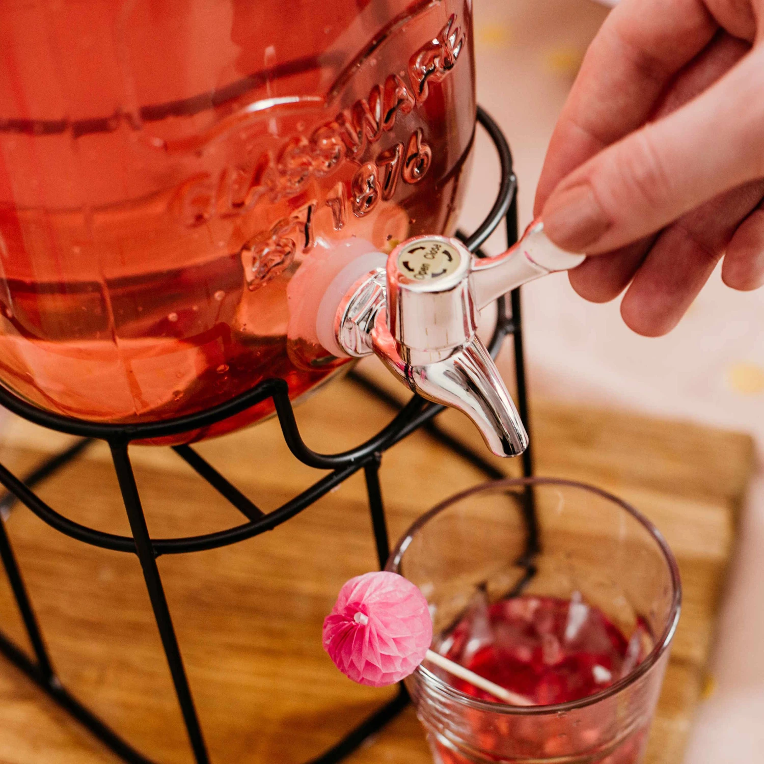 Getränkespender 2-teilig REFRESH in Transparent