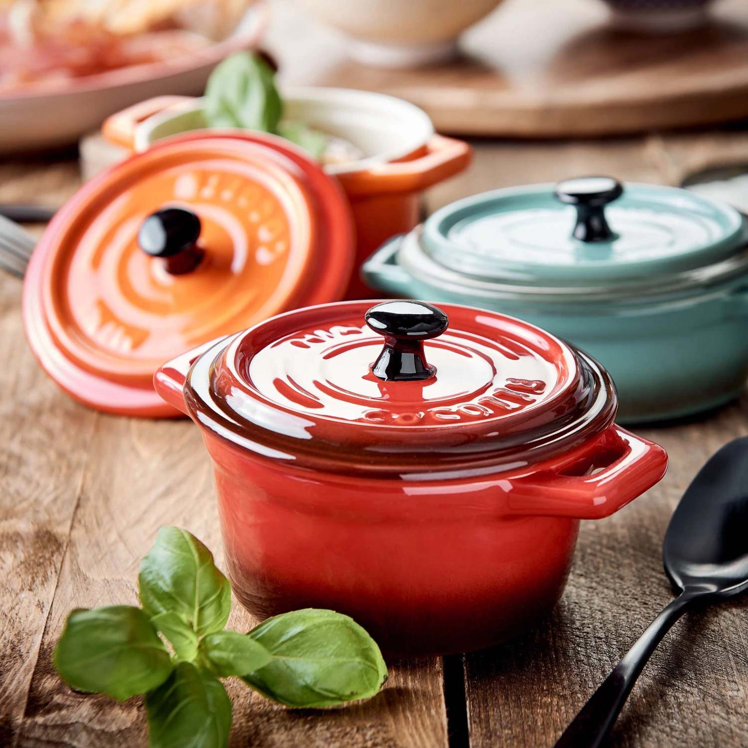 Mini-Auflaufform rund 190ml C'EST SI BON in Rot