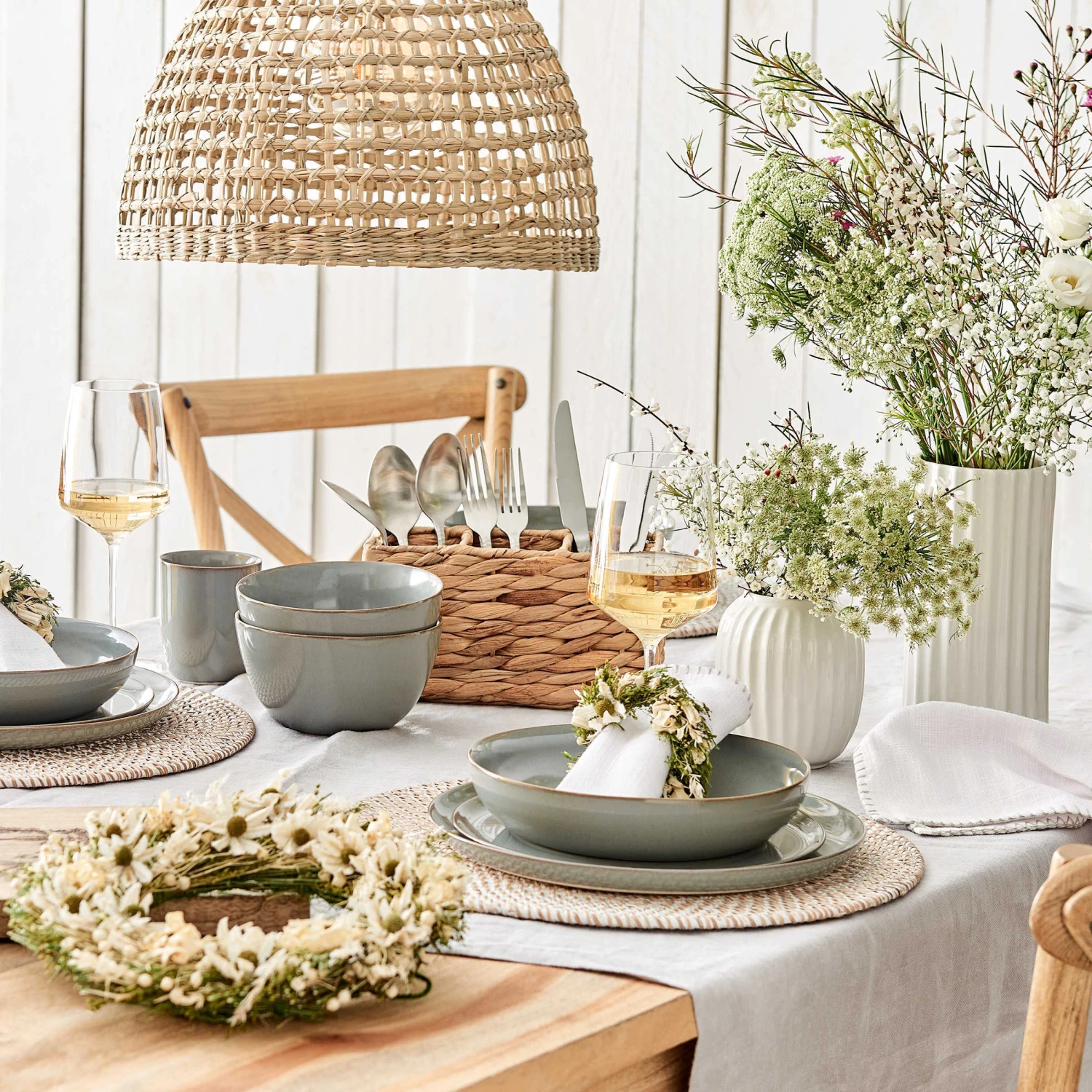 Pastateller Ø21,5cm NATIVE in Grau