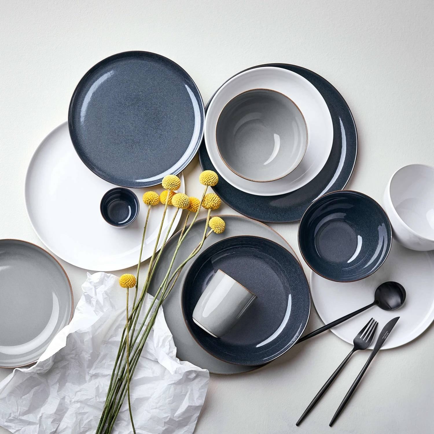 Pastateller Ø21,5cm NATIVE in Grau