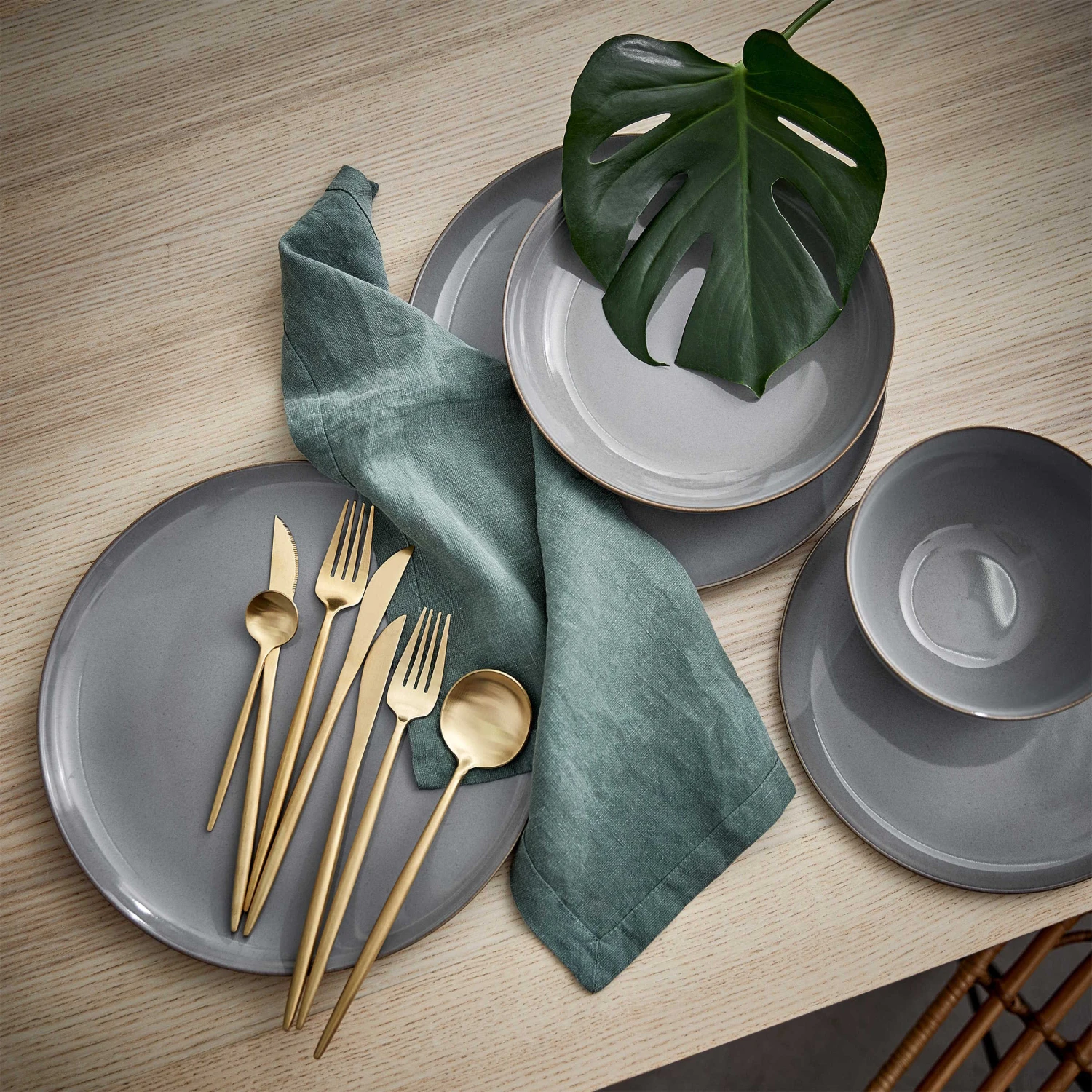 Pastateller Ø21,5cm NATIVE in Grau