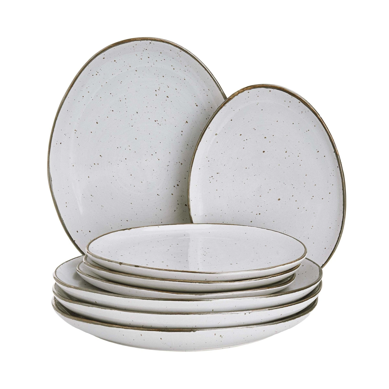 Teller-Set 8-tlg. FINCA in Grau